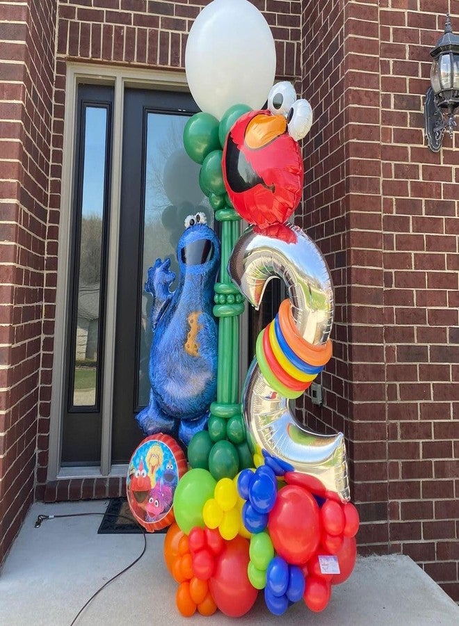 BBPOOL 2 Number Balloons Silver 2 Balloons Number 40 Inch Number 2 Foil Mylar Balloons for 2 Birthday Anniversary Events Party - Image 3